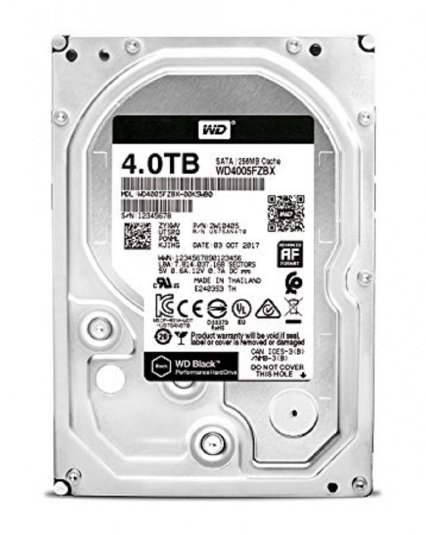 HDD WD Black, 4TB, 7200RPM, SATA III