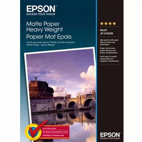 EPSON A4  MATTE PHOTO PAPER 50 SHEETS, 167gsm.