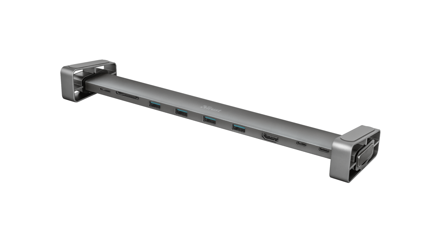Dock USB Trust Dalyx, 10 porturi USB-C, aluminiu