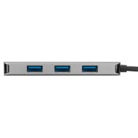 Targus Hub USB-C la 4x USB-A, rata transfer 5Gbps per port USB-A, gri