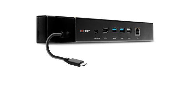 Mini Docking Station Lindy USB 3.2 Gen 2 Type C - HDMI, PD 3.0 100W, USB 3.2 Gen 2, Gigabit  Specifications  Interface: USB Type C to 3x USB Type A / 1x USB Type C / 1x RJ45 / 1x HDMI Interface Standard: USB 3.2 Gen 2, USB 2.0, Gigabit LAN, HDMI Supported Bandwidth: 10Gbps, 480Mbps, 10/100/1000Mbps