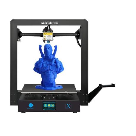 IMPRIMANTA 3D Anycubic MEGA X, Precizie 0.0125mm, Diametru filament: 1.75mm, tip filament compatibil: PLA, TPU, ABS, PETG, Wood, temperatura Maxima duza:250 C, duza: :0.4mm, Format: STL, .OBJ, .AMF, Printing Size 300*300*305mm, viteza maxima printare: 100mm/s (recomandat 60mm/s), dimensiuni