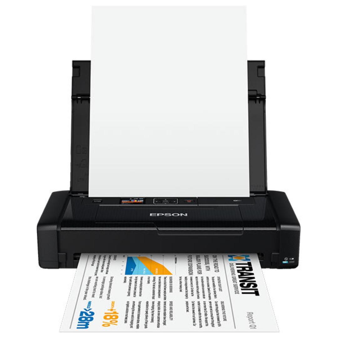 Imprimanta inkjet color portabila Epson WF-100W, A4, USB2.0, Wireless, include acumulator reincarcabil