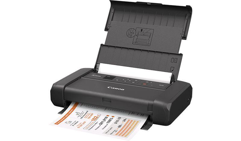 Imprimanta inkjet color portabila Canon TR150 battery, A4, USB2.0, Wireless, include acumulator reincarcabil, negru