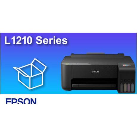 Imprimanta inkjet color CISS Epson L1210, dimensiune A4, viteza max 33ppm alb-negru, 15ppm color, rezolutie printer 5760x1440dpi, alimentare hartie 100 coli, imprimare fara margini, interfata: USB 2.0, consumabile: 103 ecotank Black, Cyan, Magenta, Yellow, C13T00S14A , C13T00S24A, C13T00S34A,