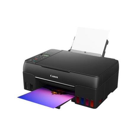 Multifunctional inkjet color CISS Canon Pixma G640, dimensiune A4,viteza 3.9 ppm alb-negru, rezolutie 4800x1200dpi, alimentare hartie 100coli, Scanner CIS, rezolutie scanare:600 x 1200, 99 copii max, zoom:25%-400%, format hartie: A4, A5,B5, interfata: USB, WIFI, consumabile:GI-43BK, C, M, Y, R
