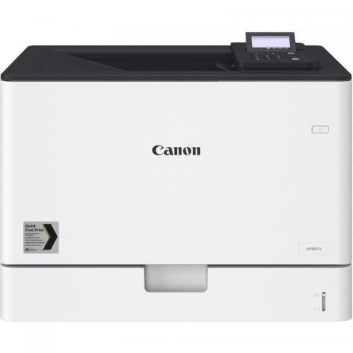 Imprimanta laser color Canon LBP852CX, dimensiune A3, duplex, viteza max36ppm alb-negru si color, rezolutie 600x600dpi, procesor 528 MHz + 264MHz, memorie 1GB RAM, alimentare hartie 550 + 100coli, limbaj de printare:UFRII, PCL5e, PCL6, Adobe PostScript volum de printare max 120000pagini/luna