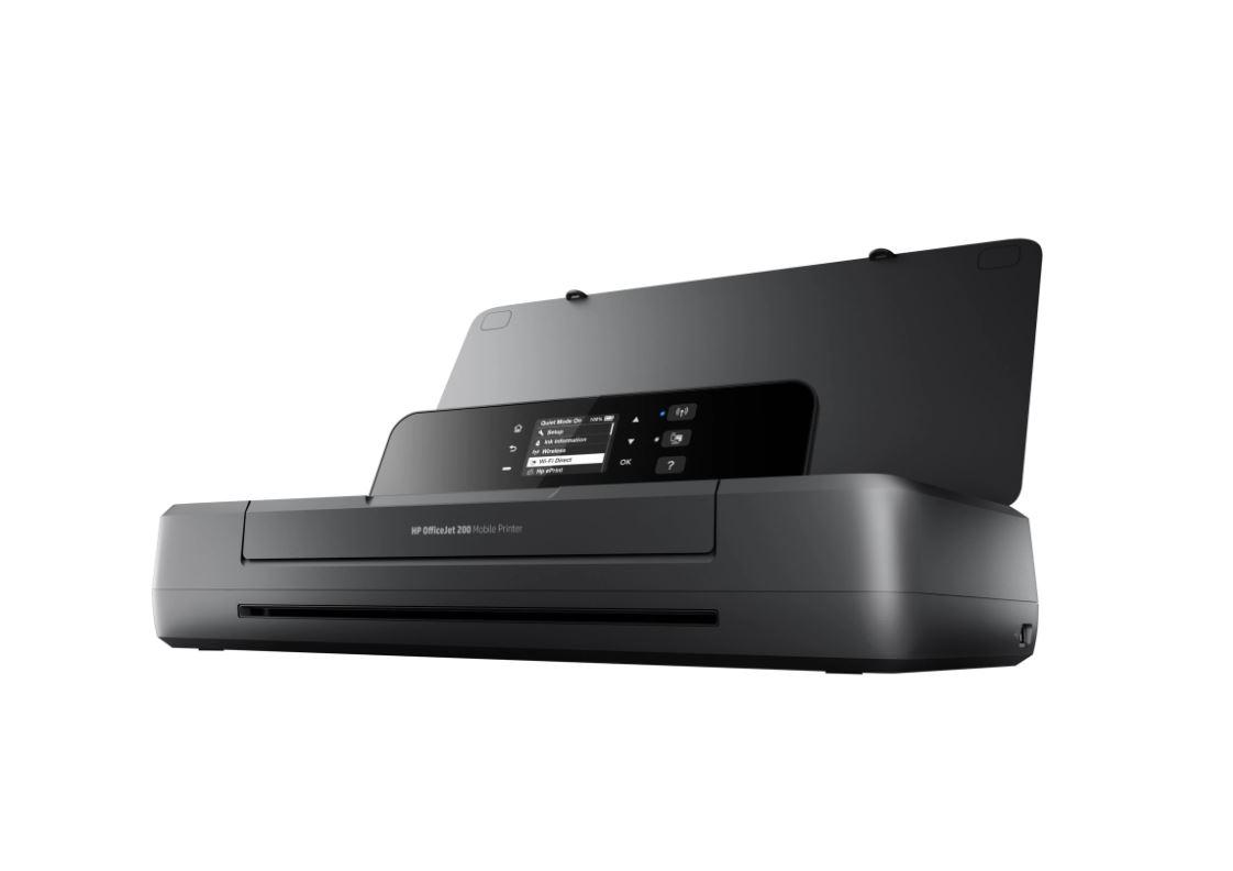 Imprimanta inkjet A4 HP OfficeJet 200 Mobile Printer CZ993A HP OfficeJet 200 Mobile Printer; A4, color, portabila, viteza (ISO) : max 10ppm black, 7 ppm color (CA), 9 ppm black, 6 ppm color (baterie), fpo 12 sec black (CA), 14 sec color (CA), 12 sec mono, 15 sec color (baterie), rezolutie