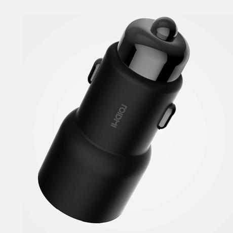 Incarcator auto Xiaomi Roidmi 3S, 2xUSB, incarcare rapida, Bluetooth 4.2, Negru