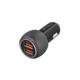 Incarcator auto Tellur FCC8, 6A, 36W (QC 3.0 + QC 3.0), negru