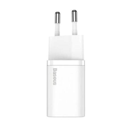 Incarcator retea Baseus Super Si, Quick Charge 20W, 1 x USB Type-C 5V/3A, alb