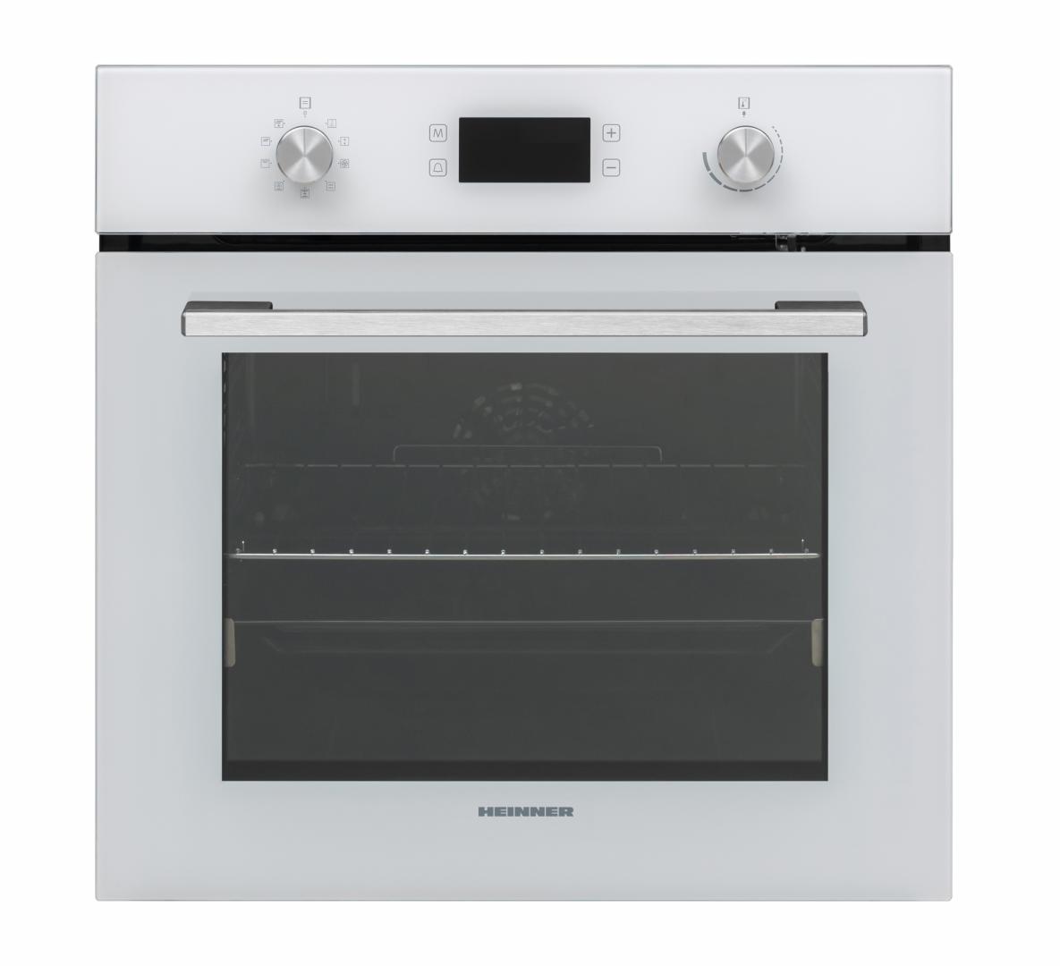 Cuptor incorporabil Heinner HBO-V659GCDRC-GWH, 69 L, 9 functii, Control mecanic, Display touch, Grill, Timer, Perete catalitic, Alb