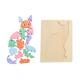 PUZZLE PISICA DIN LEMN, 16 PIESE