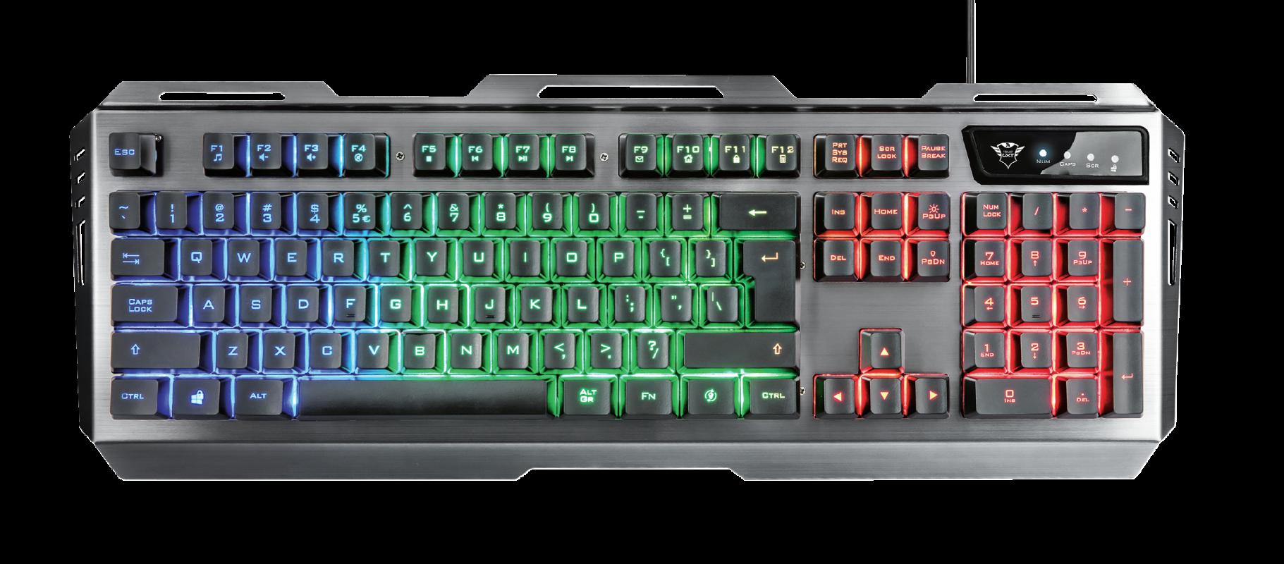 Kit Tastatura + Mouse Trust GXT 845 Tural Gaming, negru