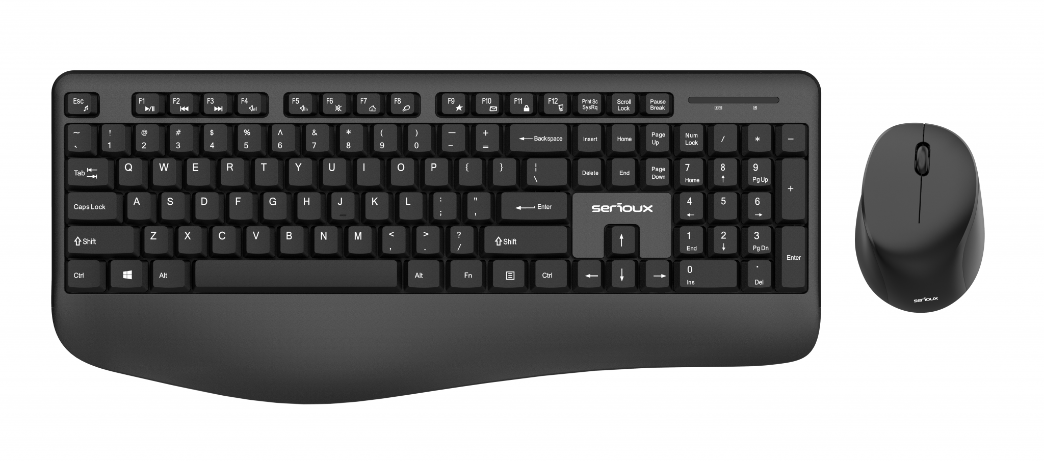 Kit tastatura + mouse Serioux NK9810WR