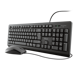 Kit tastatura + mouse Trust Primo, wired, negru