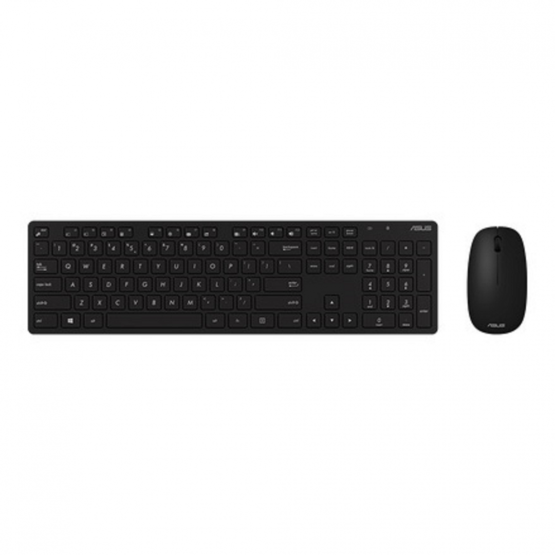 Kit Tastatura + Mouse Asus W5000, Wireless 2.4GHz, 1000dpi, Dimensions: tastatura: 440.49x126.68x29.5mm, Dimensions: mouse: 101.5x63x34.5mm, negru