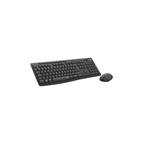 Logitech kit wireless silent MK295, SilentTouch Technology, spill- resistant, 2.4GHz, gri