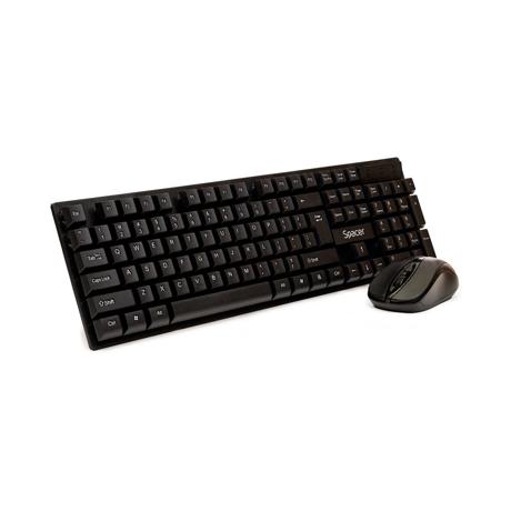 KIT Tastatura si Mouse Spacer SPDS-1100 fara fir, USB, tastatura wireless + mouse wireless, black, „SPDS-1100”