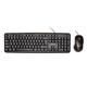 KIT Tastatura si Mouse Spacer SPDS-S6201 cu fir, USB, tastatura „SPKB- S62" + mouse optic „SPMO-F01", black, „SPDS-S6201”