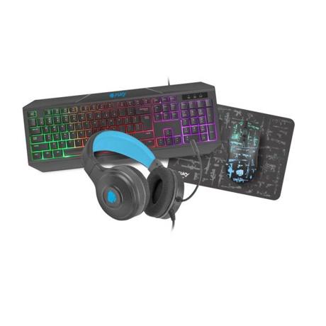 Kit gaming Tastatura, Mouse, Casti si Mousepad Fury Thunderstreak 3.0