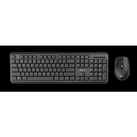 Kit tastatura si mouse Trust ODY, Wireless, negru