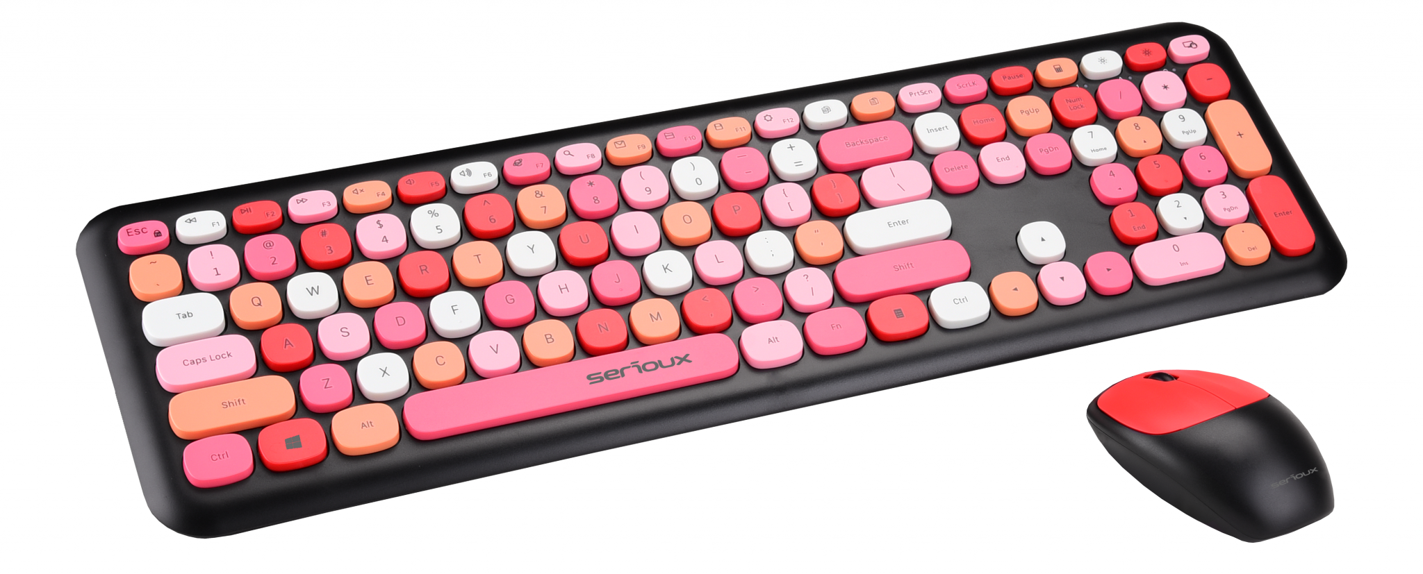 Kit tastatura + mouse Serioux Colourful 9920RD