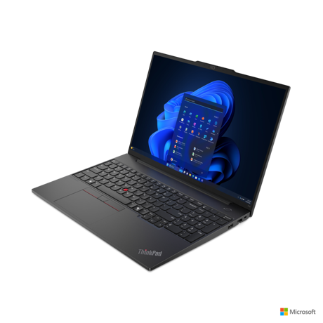 Laptop Lenovo ThinkPad E16 Gen 2 (Intel);16" WUXGA (1920x1200) IPS 300nits Anti-glare, 45% NTSC;Intel® Core™ Ultra 5 125U, 12C (2P + 8E + 2LPE) / 14T, Max Turbo up to 4.3GHz, 12MB;Video Integrated Intel® Graphics;RAM 32 GB ( 2x 16GB SO-DIMM DDR5-5600, Two DDR5 SO-DIMM slots, dual-channel capable, Up