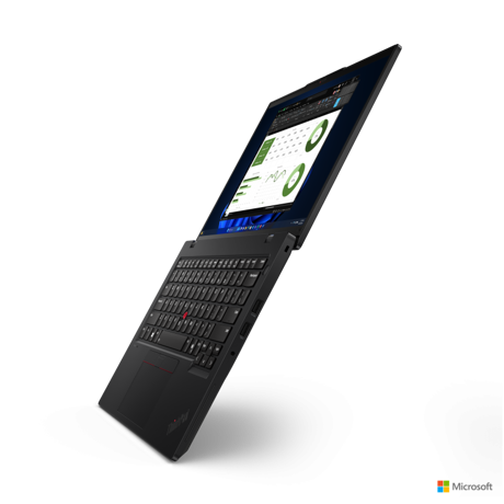 Laptop Lenovo ThinkPad L14 Gen 5 (Intel); 14" WUXGA (1920x1200) IPS 400nits Anti-glare, 45% NTSC, DBEF5; Intel® Core™ Ultra 5 125U, 12C (2P + 8E + 2LPE) / 14T, Max Turbo up to 4.3GHz, 12MB; Video Integrated Intel® Graphics; RAM 2x 16GB SO-DIMM DDR5-5600; 1TB SSD M.2 2280 PCIe® 4.0x4 NVMe® Opal 2.0
