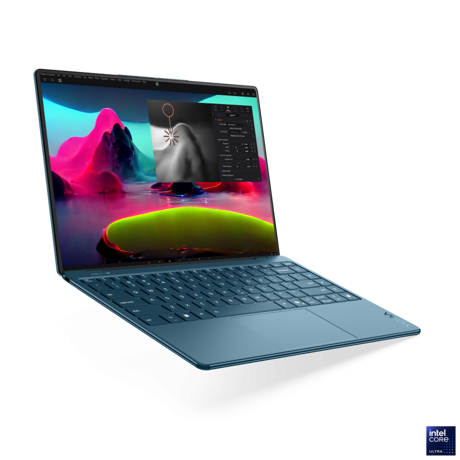 Laptop Lenovo Yoga Slim 9 14ILL10, 14" 4K WQUXGA (3840x2400) OLED 750nits (peak) / 600nits (typical) Glossy, 100% DCI-P3, 120Hz, Eyesafe®, Dolby Vision®, DisplayHDR™ True Black 600, Glass, Touch, X-Rite®, PureSight Pro, On-cell, 10-point Multi-touch, Intel® Core™ Ultra 7 258V, 8C (4P + 4LPE) / 8T
