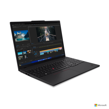 Laptop Lenovo ThinkPad T16 Gen 3; 16" WUXGA (1920x1200) IPS 400nits Anti-glare, 100% sRGB, Low Power; Intel® Core™ Ultra 5 125U, 12C (2P + 8E + 2LPE) / 14T, Max Turbo up to 4.3GHz, 12MB; Video Integrated Intel® Graphics; RAM 1x 16GB SO-DIMM DDR5-5600; 512GB SSD M.2 2280 PCIe® 4.0x4 NVMe® Opal 2.0