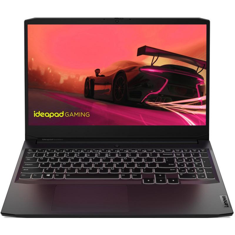 Laptop Lenovo Gaming 15.6'' IdeaPad 3 15ACH6, FHD IPS, Procesor AMD Ryzen™ 7 5800H (8C / 16T, 3.2 / 4.4GHz, 4MB L2 / 16MB L3), 8GB DDR4, 512GB SSD, GeForce GTX 1650 4GB, No OS, Shadow Black
