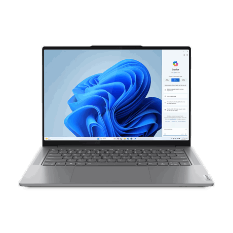 Laptop Lenovo Yoga Pro 7 14IMH9, 14.5" 3K (3072x1920) IPS 400nits Glossy / Anti-fingerprint, 100% P3, 100% sRGB, 120Hz, Eyesafe®, Dolby® Vision®, Glass, Touch, TCON, Intel® Core™ Ultra 5 125H, 14C (4P + 8E + 2LPE) / 18T, Max Turbo up to 4.5GHz, 18MB, video Integrated Intel® Arc™ Graphics, RAM 32GB