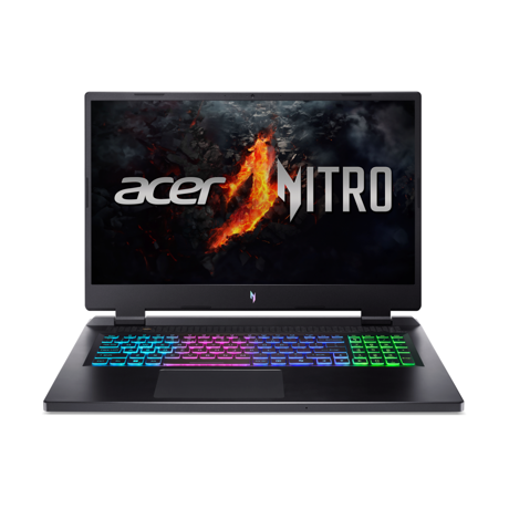 Laptop Acer Gaming Nitro 17 AN17-42-R34J, 17.3 inch (43.94 cm), QHD 165Hz IPS display with LED backlight and 100% DCI-P3 (non-glare), 2560 x 1440, 16:9, AMD Ryzen™ 9 8945HS Processor, 4.0 GHz base clock (Up to 5.2 GHz max. performance clock rate), 16MB, 8 / 16, video NVIDIA® GeForce RTX™ 4060, 8 GB