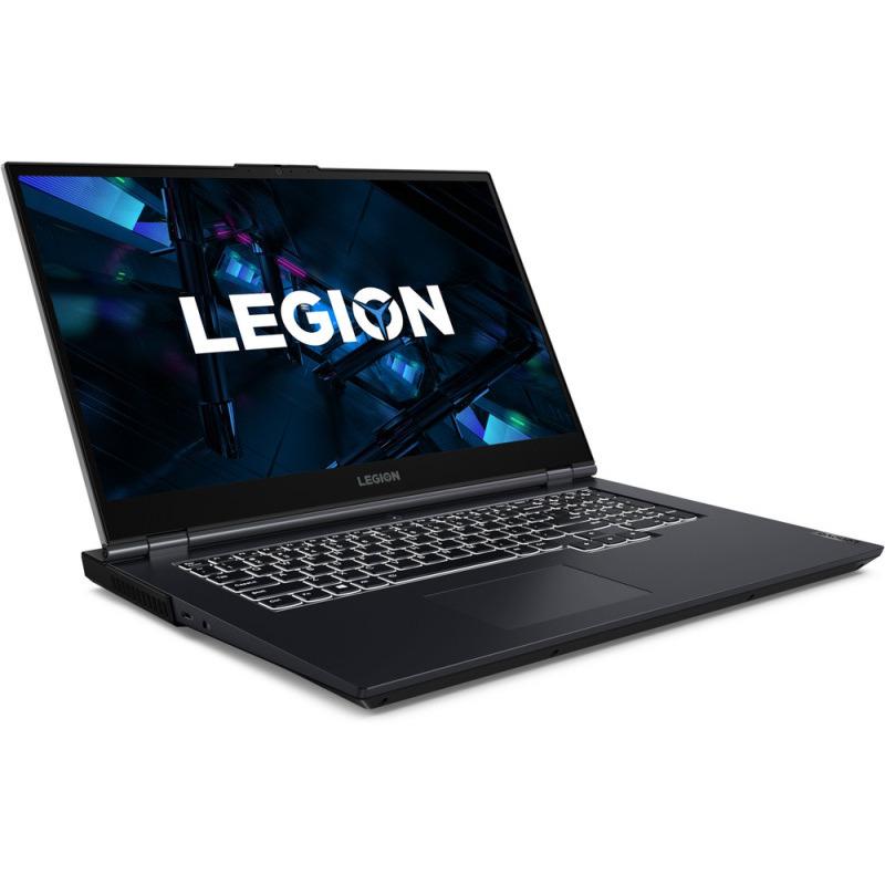 Laptop Lenovo Gaming Legion 5 17ITH6, 17.3", Procesor Intel Core i5-11400H (12M Cache, up to 4.50 GHz), 8GB DDR4, 1TB HDD + 256GB SSD, GeForce RTX 3050, Free Dos, Phantom Blue