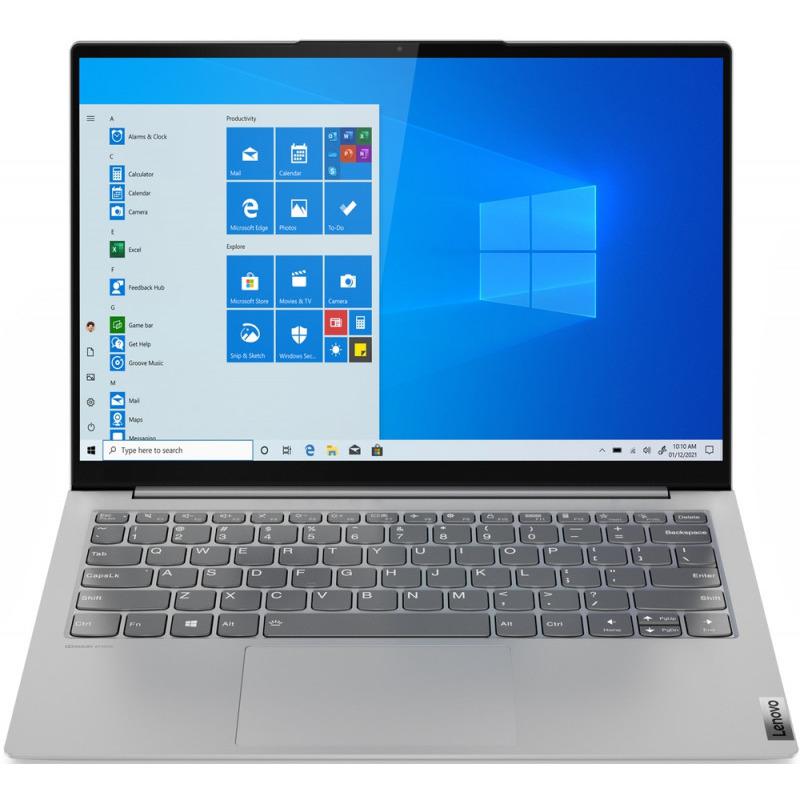 Laptop Lenovo 13.3'' Yoga Slim 7 13ACN5, QHD IPS, Procesor AMD Ryzen™ 7 5800U (16M Cache, up to 4.4 GHz), 8GB DDR4X, 512GB SSD, Radeon, Win 11 Home, Light Silver
