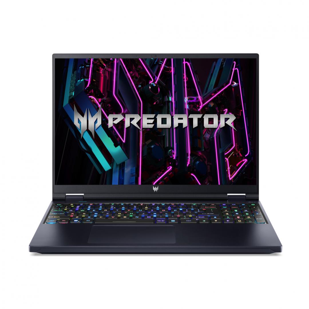 Laptop Acer Predator Helios 16 PH16-71, 16.0" display with IPS (In-Plane Switching) technology, WQXGA 2560 x 1600, high-brightness (500 nits) Acer ComfyView™ LED-backlit TFT LCD, supporting 240 Hz, Grey to Grey 3 ms by Overdrive, Nvidia Advanced Optimus capable, 16:10 aspect ratio, DCI-P3 100%, Wide