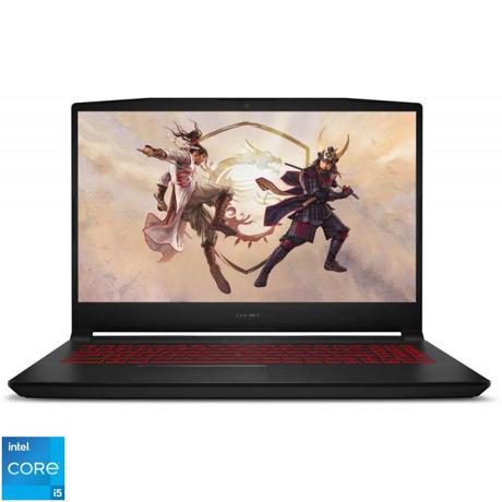 Laptop MSI Gaming Katana GF66 12UC-229XRO, 15.6", Procesor Intel® Core™ i5-12500H (18M Cache, up to 4.50 GHz), 16GB DDR4, 512GB SSD, GeForce RTX 3050 4GB, Free DOS, Black