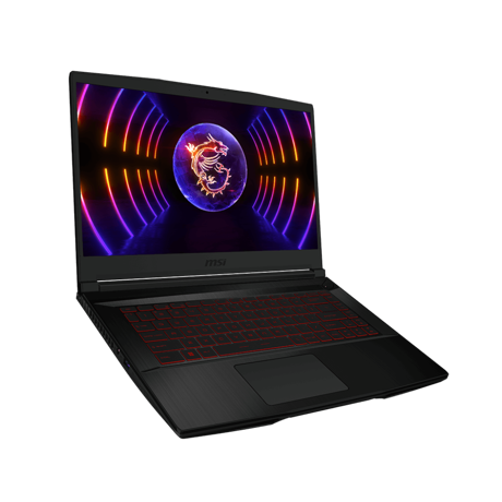 Laptop MSI Gaming GF63 Thin 11UCX, 15.6" FHD (1920x1080), 144Hz, IPS- Level, Intel Core i7-12650H, 10C (6P + 4E) / 16T, P-core 2.3 / 4.7GHz, E-core 1.7 / 3.5GHz, 24MB, video dedicat NVIDIA GeForce RTX 2050 Laptop GPU 4GB GDDR6, RAM DDR IV 8GB*2 (3200MHz), SSD 512GB NVMe PCIe Gen4x4 SSD w/o DRAM, no
