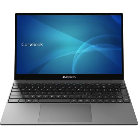 Microtech Corebook 15.6", FHD 1920 x 1080, Intel Core i5-1035G11, 16GB Ram, 512GB SSD, Material: ABS, Culoare: Gri, Tip ecran: IPS, Format: 16:9, Wireless: WiFi IEEE 802.11 a/b/g/n/ac Bluetooth 5.2, Baterie: Polimeri de litiu 6.000 mAh 7.6 V, Sursa de alimentare: 19V, Camera: 2MP fata, Tastatura