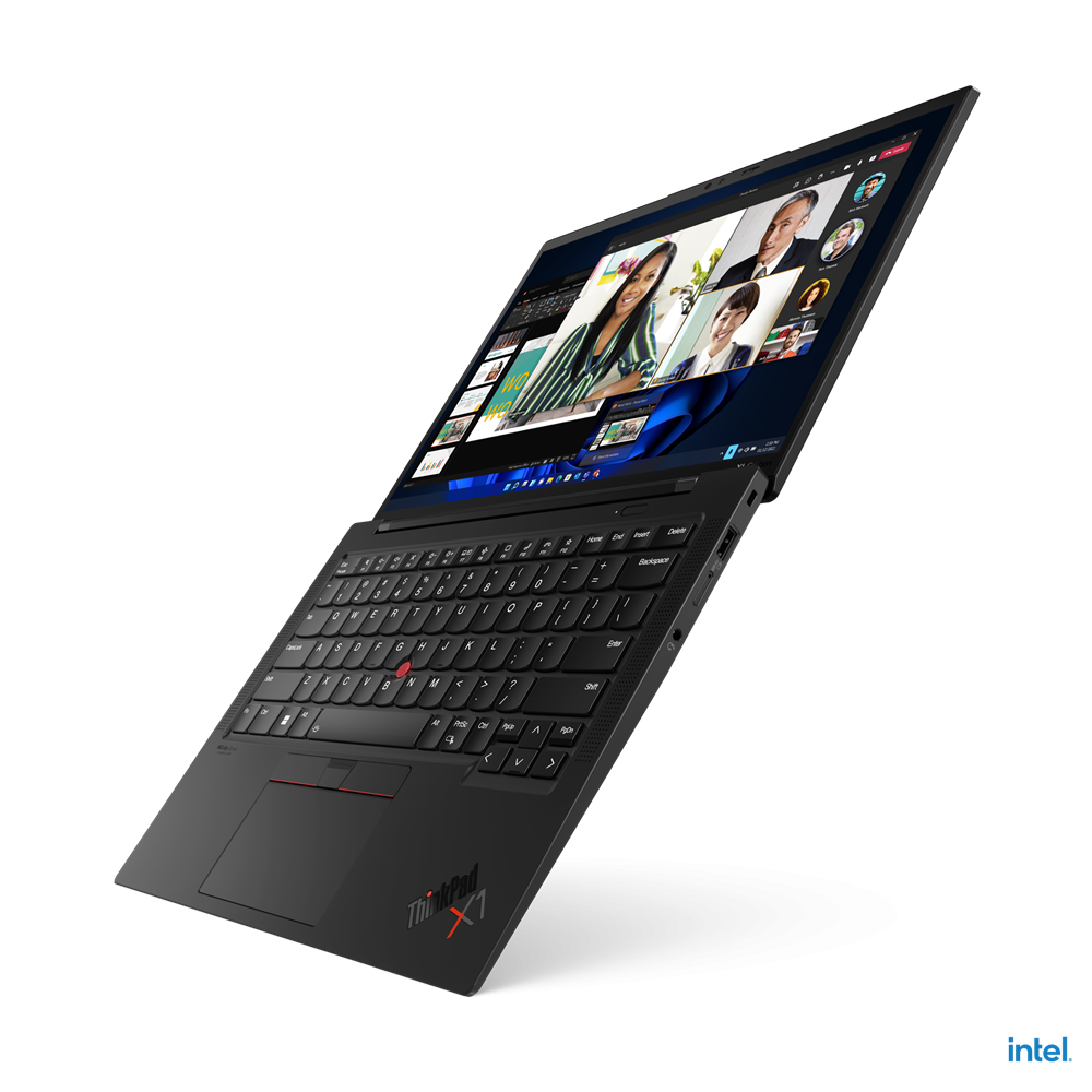 Laptop Lenovo ThinkPad X1 Carbon Gen 10, 14" WQUXGA (3840x2400) Low Power IPS 500nits Glossy, HDR 400, Dolby Vision, Intel Core i7-1260P, 12C (4P + 8E) / 16T, P-core 2.1 / 4.7GHz, E-core 1.5 / 3.4GHz, 18MB, Video Integrated Intel Iris Xe Graphics, RAM 32GB Soldered LPDDR5-5200, SSD 1TB SSD M.2 2280