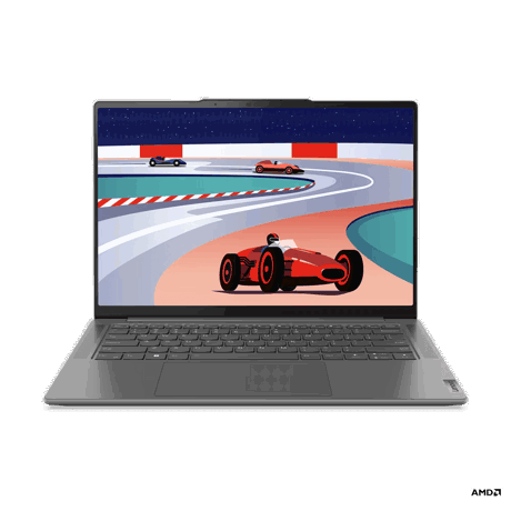 Laptop Lenovo Yoga Pro 7 14APH8, 14.5" 3K (3072x1920) IPS 400nits Anti-glare, 100% DCI-P3, 120Hz, Eyesafe®, Dolby® Vision™, AMD Ryzen™ 7 7840HS (8C / 16T, 3.8 / 5.1GHz, 8MB L2 / 16MB L3), video NVIDIA® GeForce RTX™ 4050 6GB GDDR6, RAM 16GB Soldered LPDDR5x-6400, Memory soldered to systemboard, no