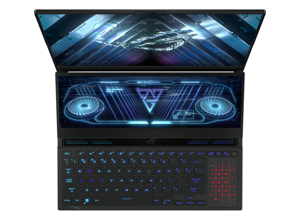 Laptop Gaming ASUS ROG Zephyrus Duo 16, GX650RS-LO053W, 16-inch,  WQXGA (2560 x 1600) 16:10, 1100 nits, anti-glare display,  Mini LED AMD Ryzen(T) 9 6900HX Mobile Processor (8-core/16-thread,  20MB cache,  up to 4.9 GHz max boost),  NVIDIA(R) GeForce RTX(T) 3080 Laptop GPU,  32 GB DDR5-4800 SO-DIMM