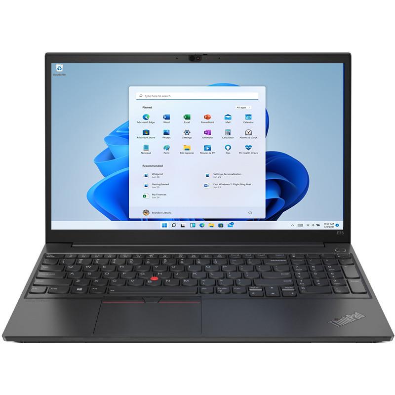 Laptop Lenovo 15.6'' ThinkPad E15 Gen 3, FHD IPS, Procesor AMD Ryzen™ 7 5700U (8M Cache, up to 4.3 GHz), 16GB DDR4, 1TB SSD, Radeon, No OS, Black