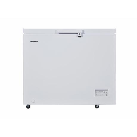 Lada frigorifica Heinner HCF-287CNHE++, Convertibila (frigider/congelator), 287L, Control electronic, Rezistenta la frig, Display rezistent la apa, Clasa E, Alb