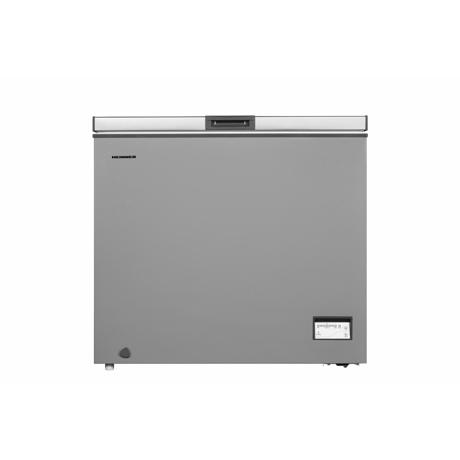 Lada frigorifica Heinner HCF-205NHSE++, 198L, Control electronic, Rezistenta la frig, Display rezistent la apa, Clasa E, Argintiu