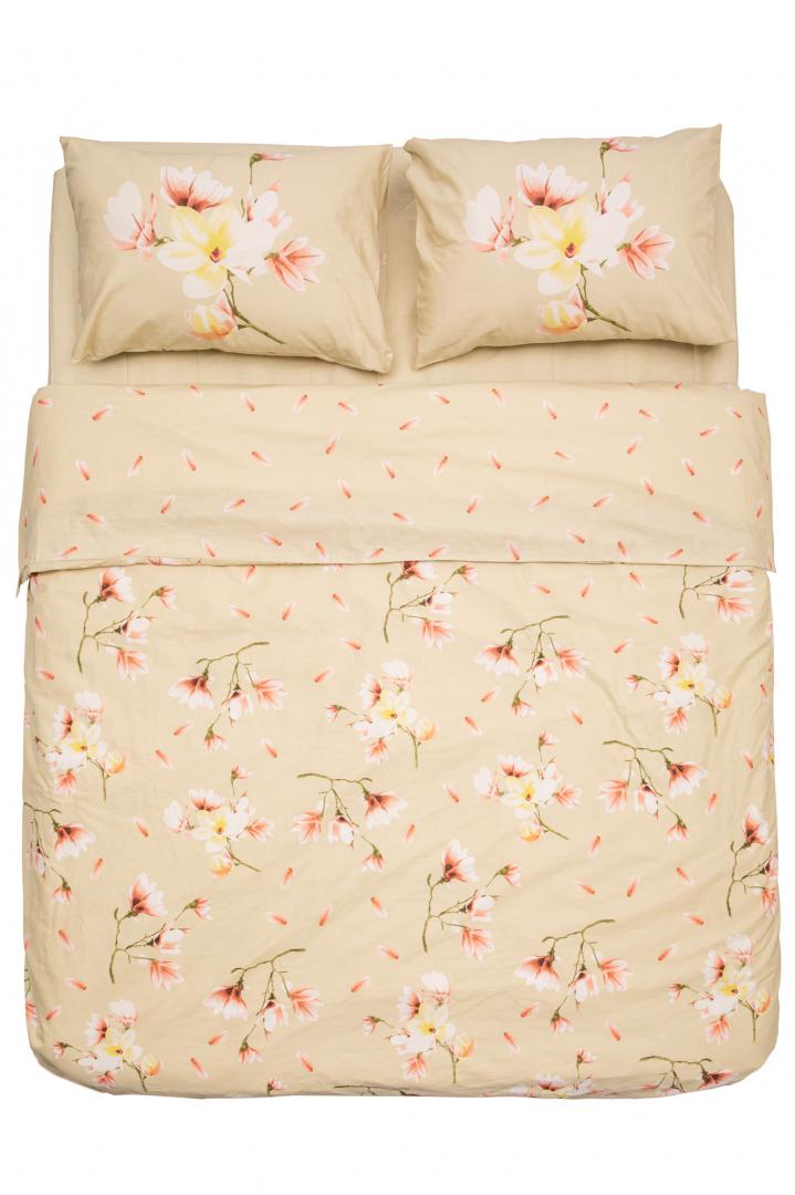 Lenjerie Heinner King Size bumbac 4 piese, 144TC Magnolia