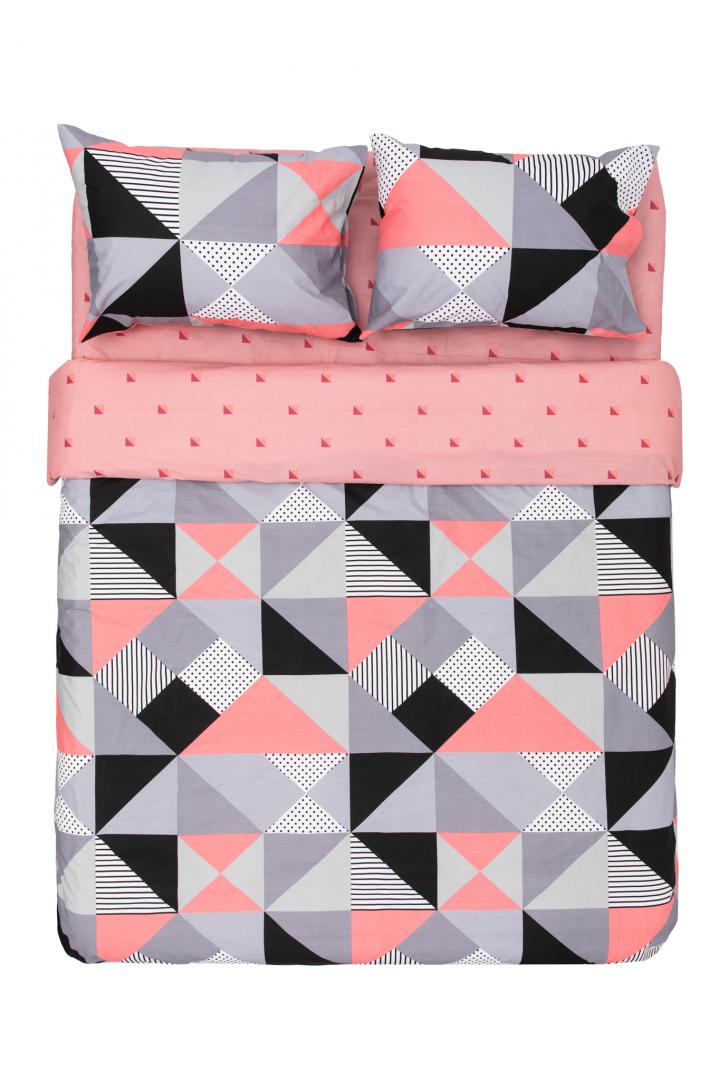 Lenjerie Heinner King size bumbac 4 piese, 144TC-DOVE
