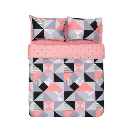 Lenjerie Heinner King size bumbac 4 piese, 144TC-DOVE