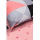 Lenjerie Heinner King size bumbac 4 piese, 144TC-DOVE